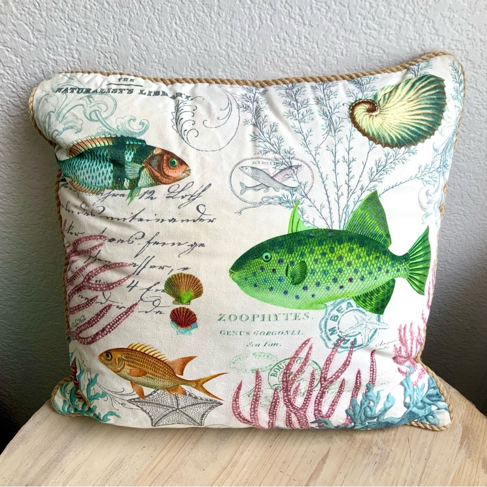 Decorative Pillow, Ocean, Beach